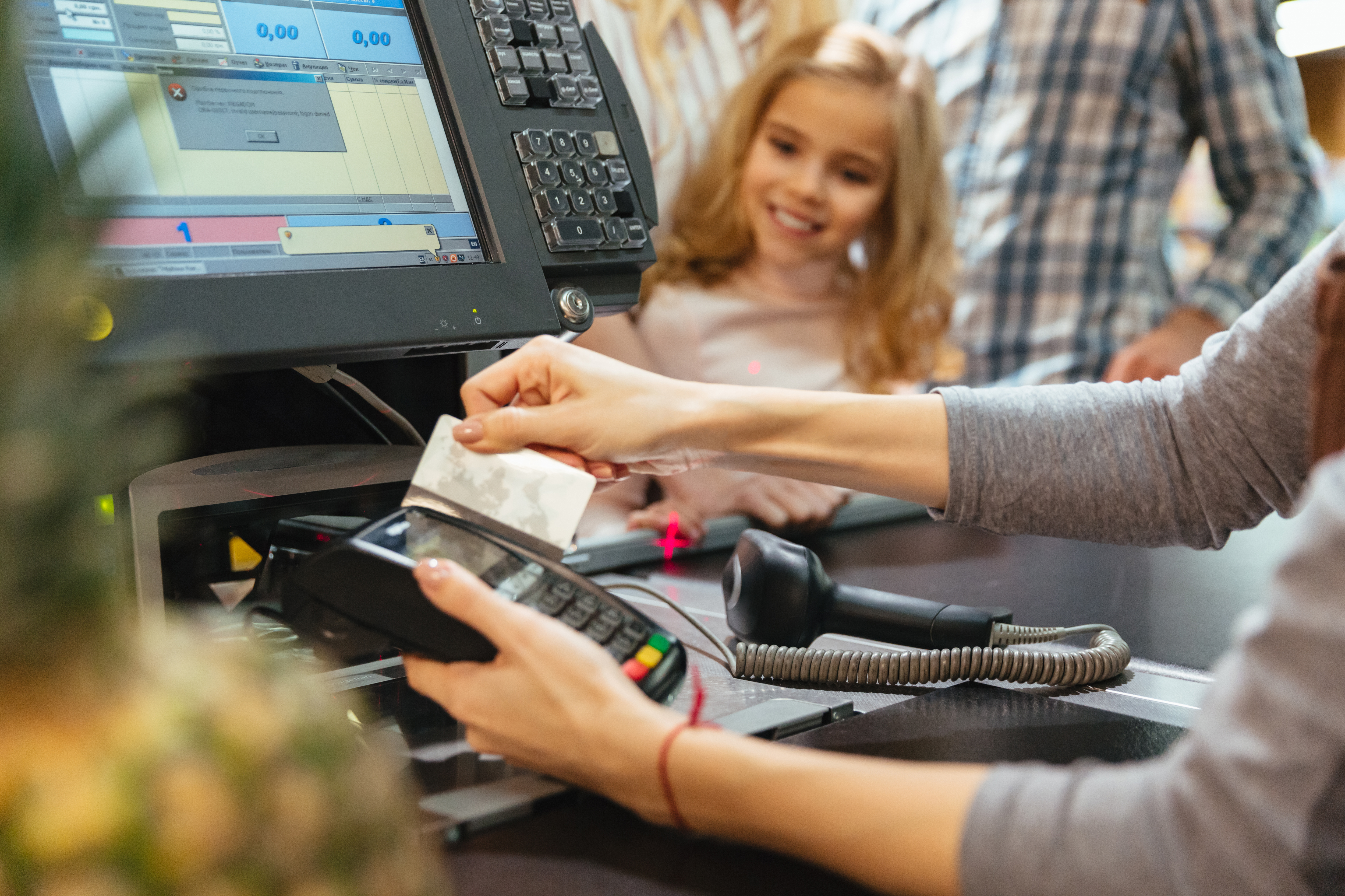 Mobile top-up voucher printing at the counter
